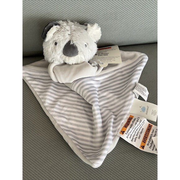Cloud Island Koala Security Baby Blanket Lovey Gray Stripes Easy Grab New HTF - Picture 2 of 4